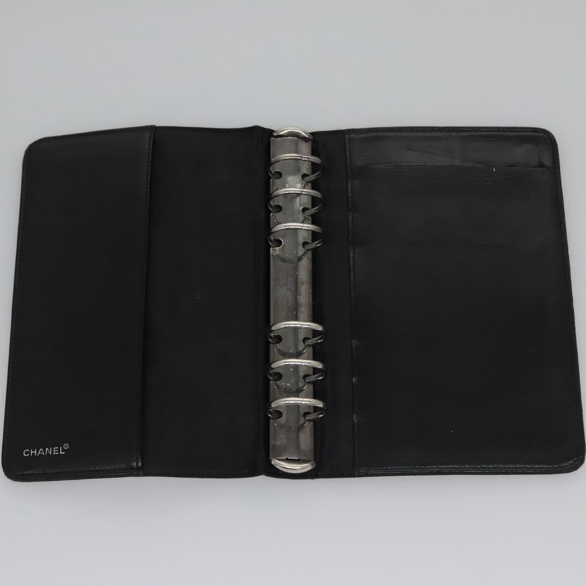 CHANEL New Travel line Day Planner Cover Nylon Black CC am7648