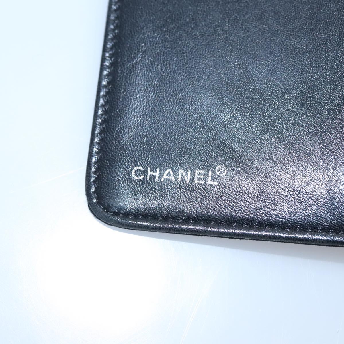 CHANEL New Travel line Day Planner Cover Nylon Black CC am7648