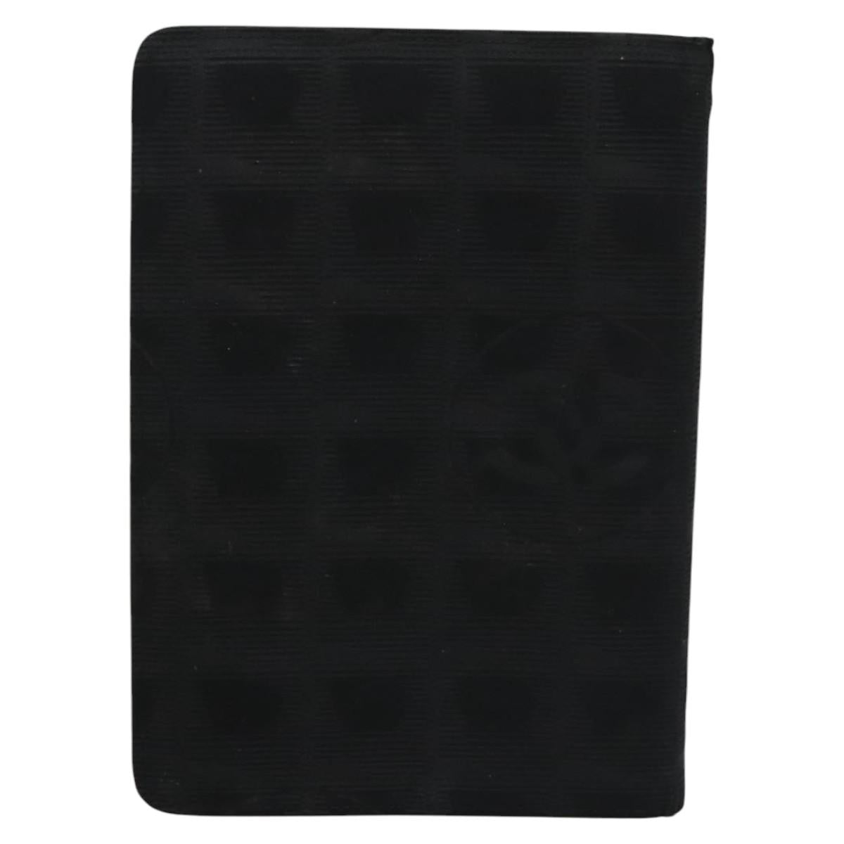 CHANEL New Travel line Day Planner Cover Nylon Black CC am7648