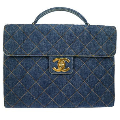 CHANEL 1996-1997 Denim Briefcase