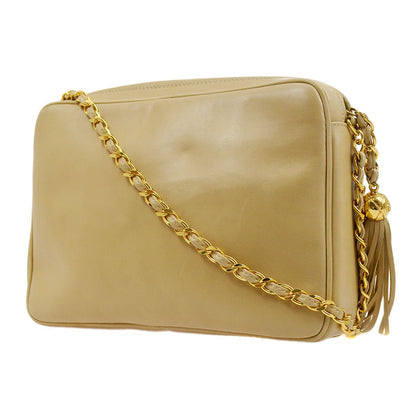 CHANEL 1994-1996 Triple CC Camera Bag Small Beige Lambskin