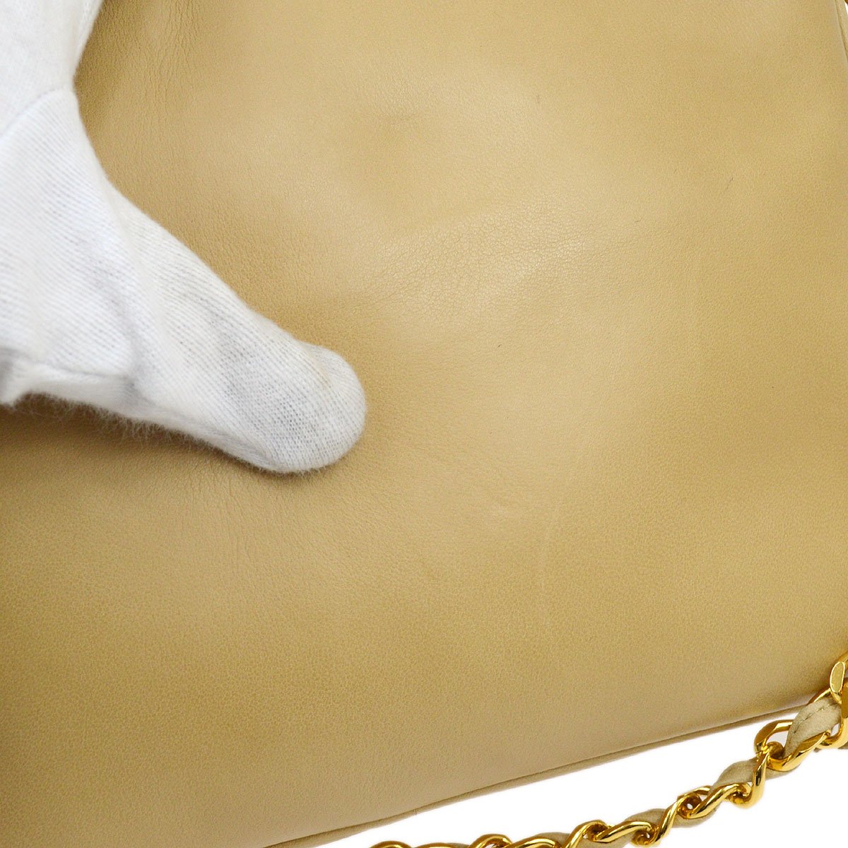 CHANEL 1994-1996 Triple CC Camera Bag Small Beige Lambskin