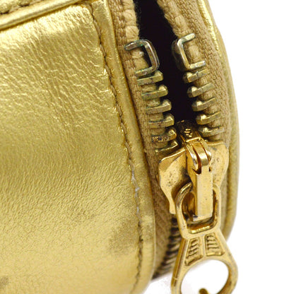 CHANEL 1994-1996 Timeless Jewelry Case Gold Lambskin