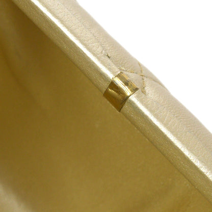CHANEL 1996-1997 Gold Lambskin Faux Tortoiseshell Kisslock Evening Bag
