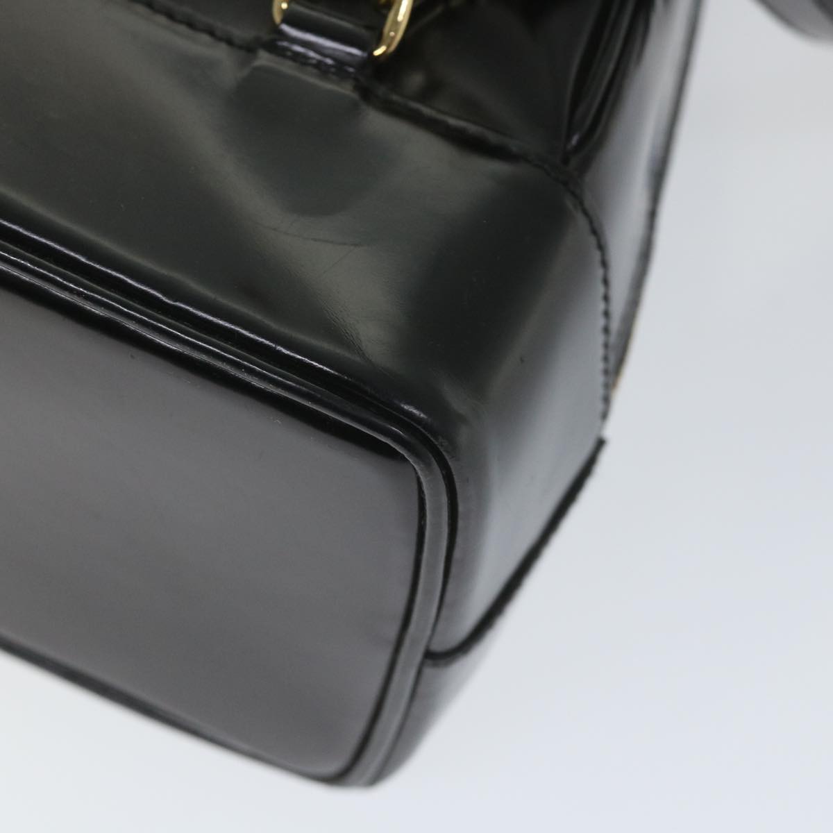 GUCCI Bamboo Shoulder Bag Patent leather Black 003 3444 0027  ar10549B