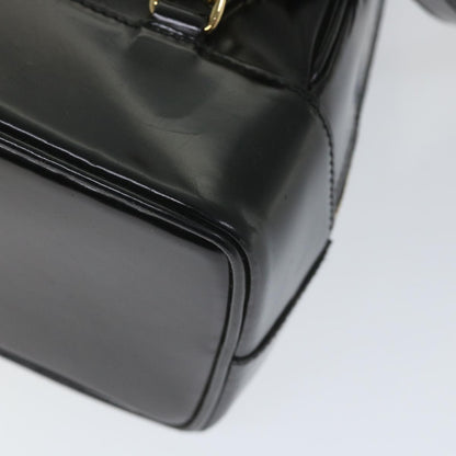 GUCCI Bamboo Shoulder Bag Patent leather Black 003 3444 0027  ar10549B
