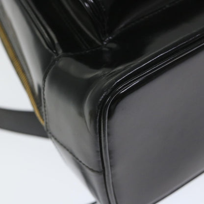 GUCCI Bamboo Shoulder Bag Patent leather Black 003 3444 0027  ar10549B