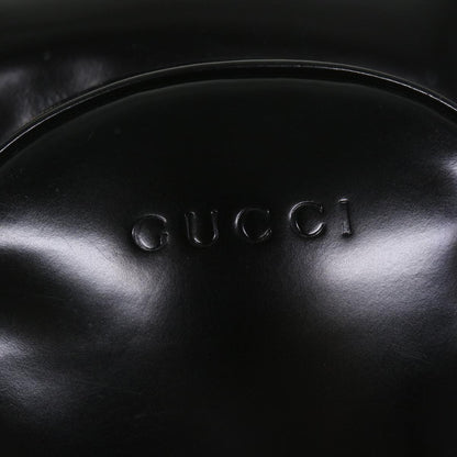 GUCCI Bamboo Shoulder Bag Patent leather Black 003 3444 0027  ar10549B