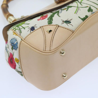 GUCCI Bamboo Hand Bag Canvas Multicolor 137351  ar10633B