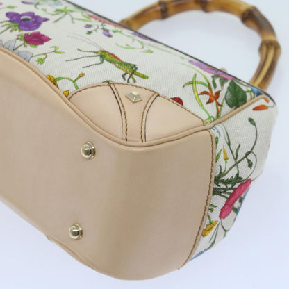 GUCCI Bamboo Hand Bag Canvas Multicolor 137351  ar10633B