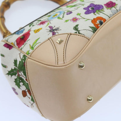 GUCCI Bamboo Hand Bag Canvas Multicolor 137351  ar10633B