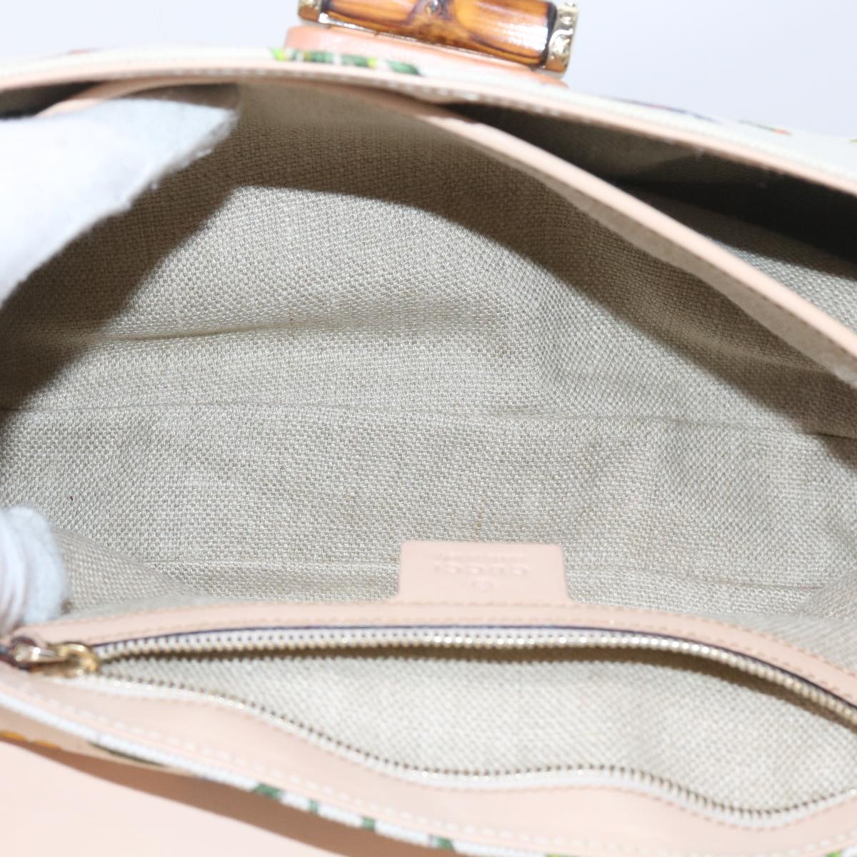 GUCCI Bamboo Hand Bag Canvas Multicolor 137351  ar10633B