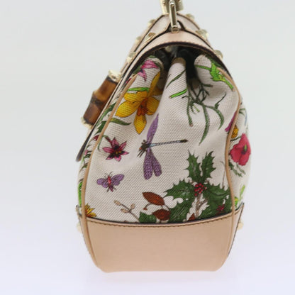 GUCCI Bamboo Hand Bag Canvas Multicolor 137351  ar10633B