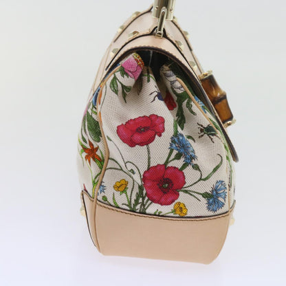 GUCCI Bamboo Hand Bag Canvas Multicolor 137351  ar10633B