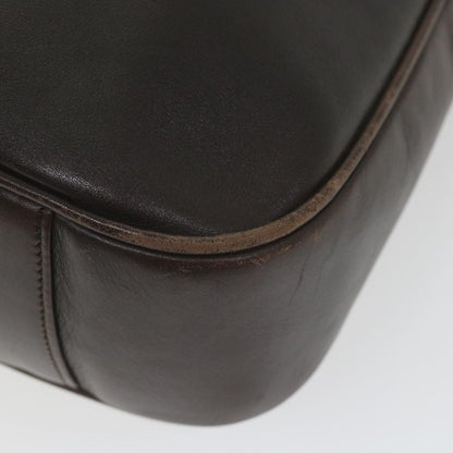 GUCCI Bamboo Shoulder Bag Leather Brown  ar10677