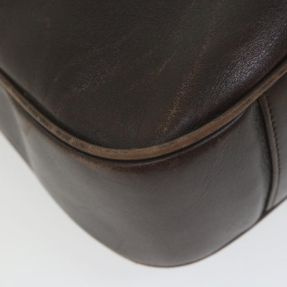 GUCCI Bamboo Shoulder Bag Leather Brown  ar10677