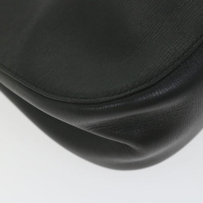 GUCCI Bamboo Shoulder Bag Leather Black  ar10691