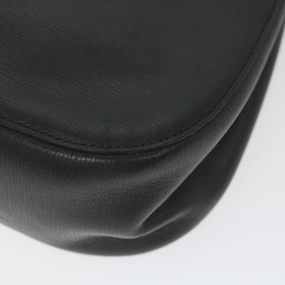 GUCCI Bamboo Shoulder Bag Leather Black  ar10691