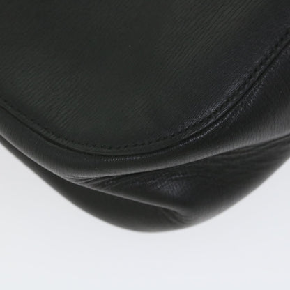 GUCCI Bamboo Shoulder Bag Leather Black  ar10691