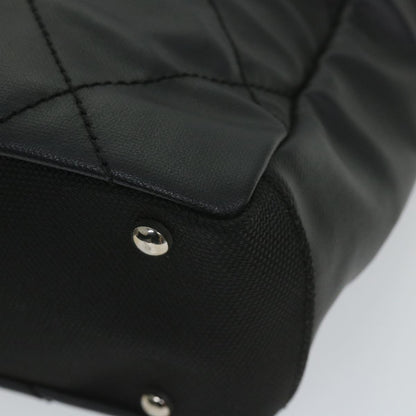 CHANEL Paris Biarritz Tote PM Tote Bag Coated Canvas Black CC ar10719