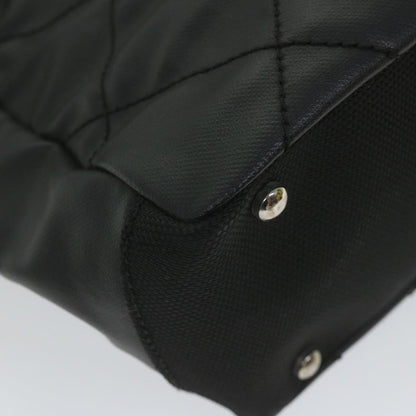 CHANEL Paris Biarritz Tote PM Tote Bag Coated Canvas Black CC ar10719