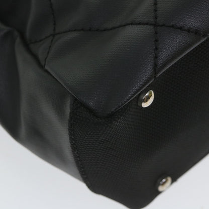 CHANEL Paris Biarritz Tote PM Tote Bag Coated Canvas Black CC ar10719