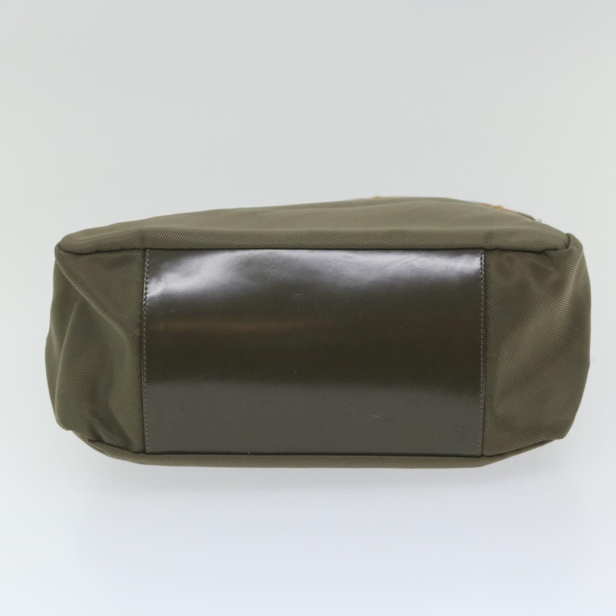 GUCCI Bamboo Shoulder Bag Nylon Khaki 000 0509 200159  ar10785