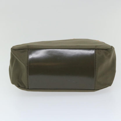 GUCCI Bamboo Shoulder Bag Nylon Khaki 000 0509 200159  ar10785