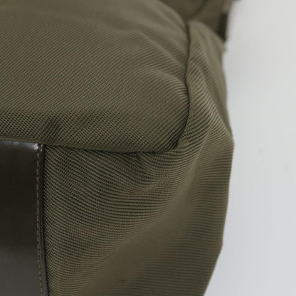 GUCCI Bamboo Shoulder Bag Nylon Khaki 000 0509 200159  ar10785