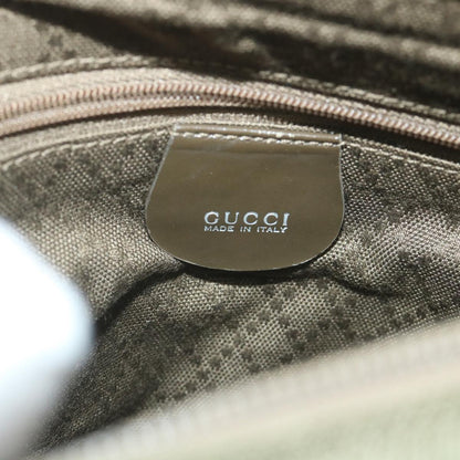 GUCCI Bamboo Shoulder Bag Nylon Khaki 000 0509 200159  ar10785