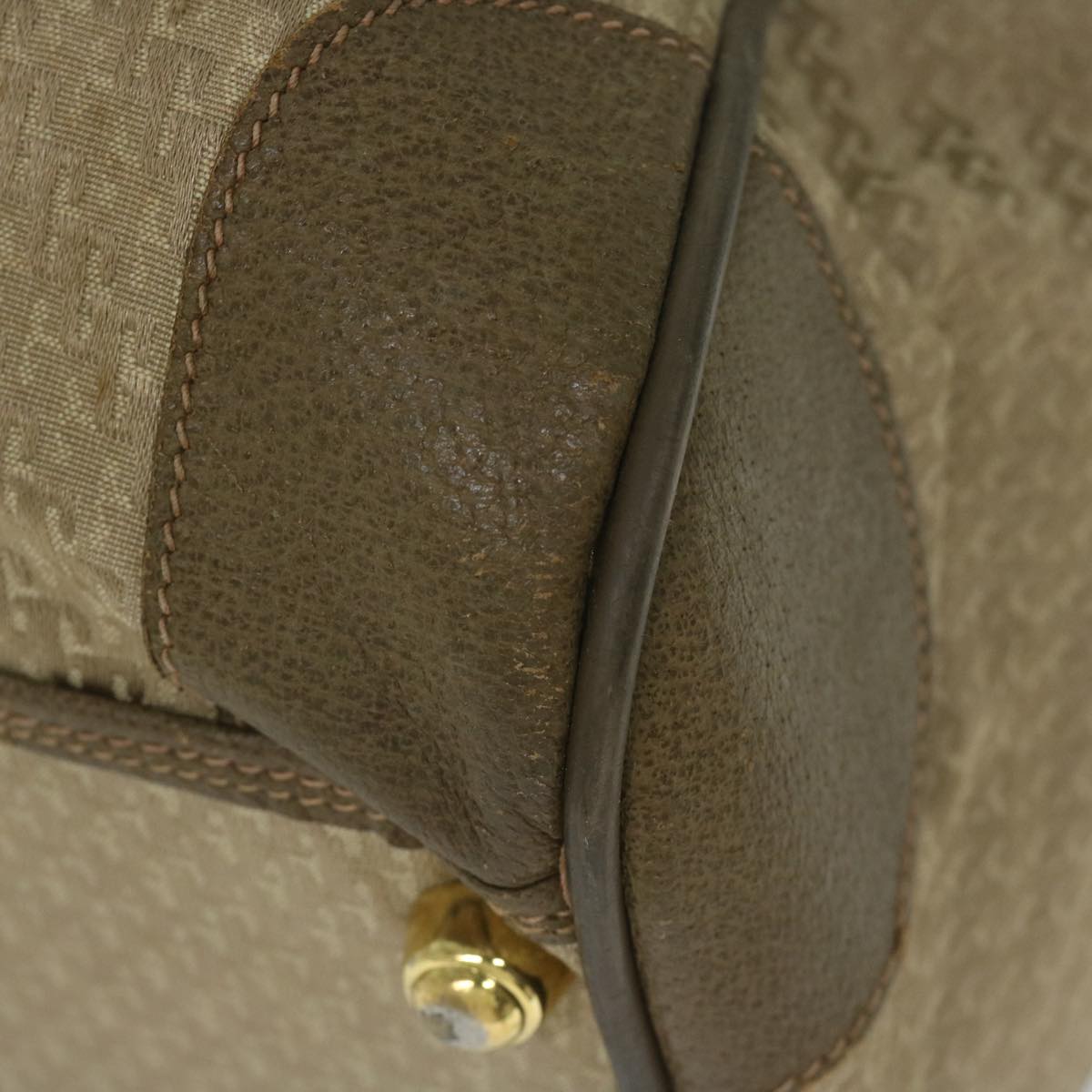 GUCCI Boston Bag Canvas Beige 012 123 3604  ar10892