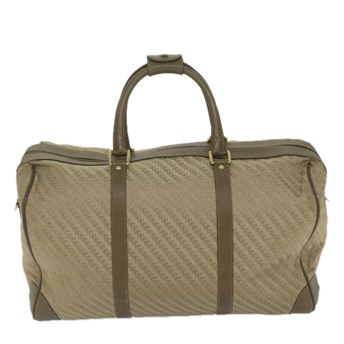 GUCCI Boston Bag Canvas Beige 012 123 3604  ar10892