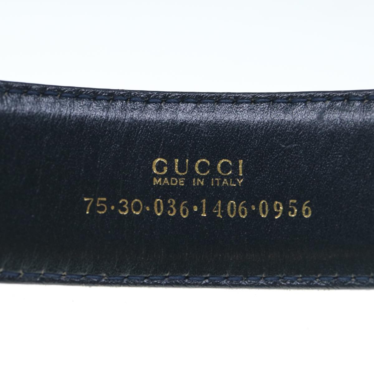 GUCCI Belt Leather 29.1""-31.1"" Brown  ar10893