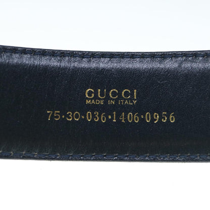 GUCCI Belt Leather 29.1""-31.1"" Brown  ar10893