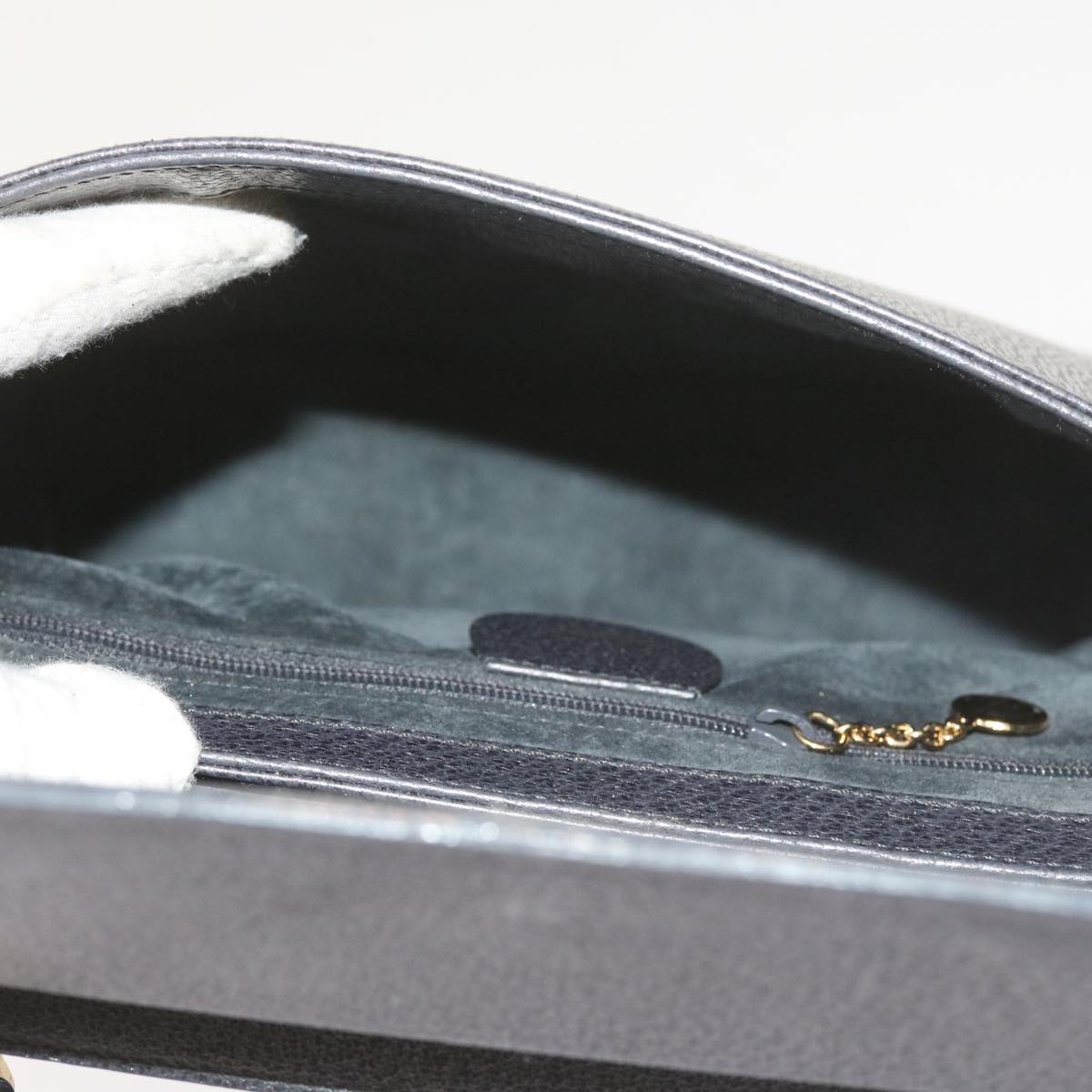 GUCCI Bamboo Hand Bag Leather Gray 001 3444 1887  ar10952B