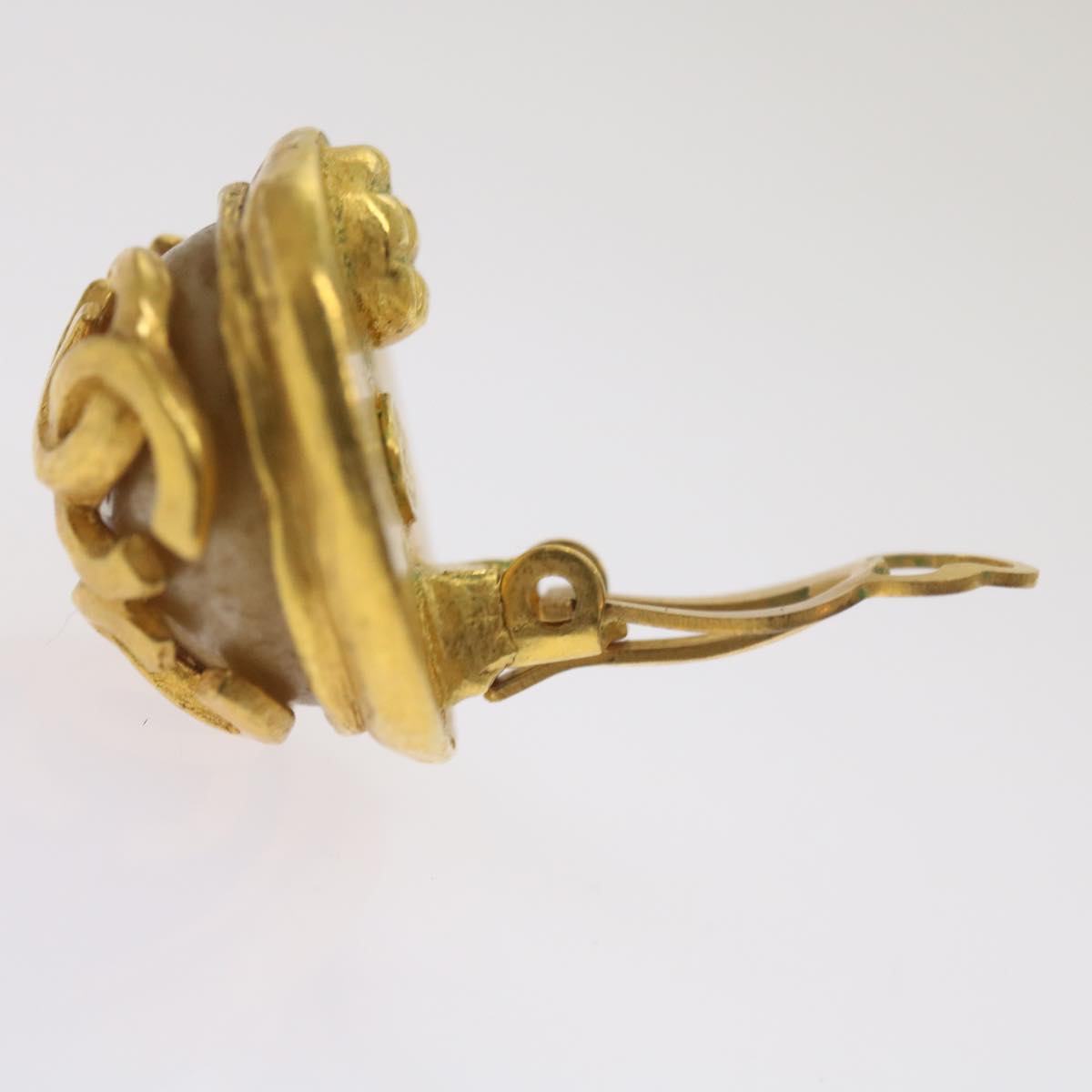 CHANEL Triple Coco Earring Gold CC ar11464B