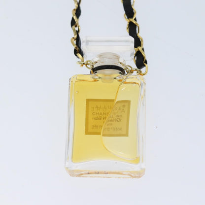 CHANEL Perfume Necklace Gold CC ar11600B