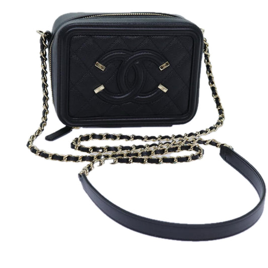 CHANEL Chain CC Figly Mini Bag Caviar Skin Black A84452 CC ar11762A