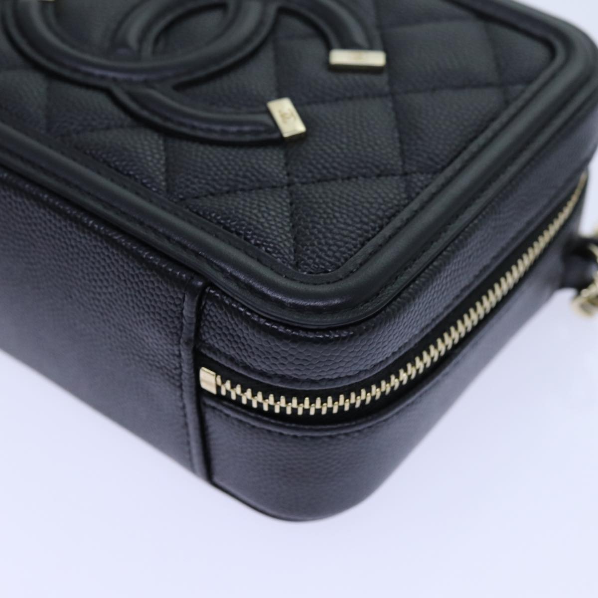 CHANEL Chain CC Figly Mini Bag Caviar Skin Black A84452 CC ar11762A