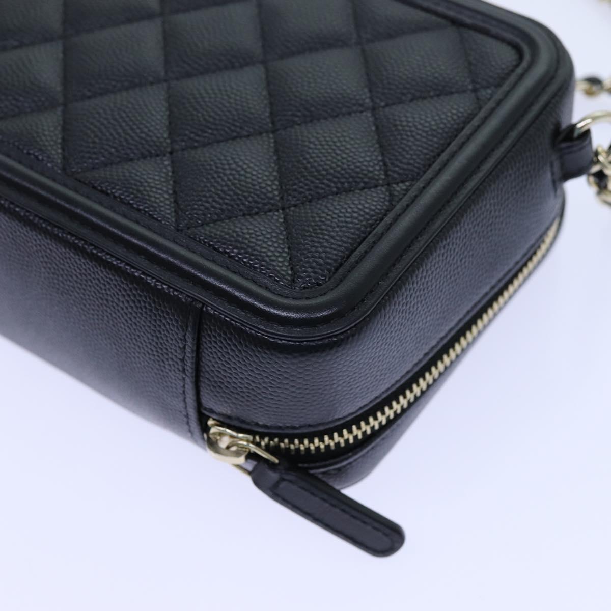 CHANEL Chain CC Figly Mini Bag Caviar Skin Black A84452 CC ar11762A