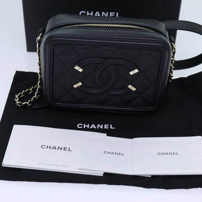 CHANEL Chain CC Figly Mini Bag Caviar Skin Black A84452 CC ar11762A