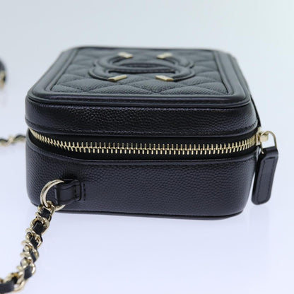 CHANEL Chain CC Figly Mini Bag Caviar Skin Black A84452 CC ar11762A