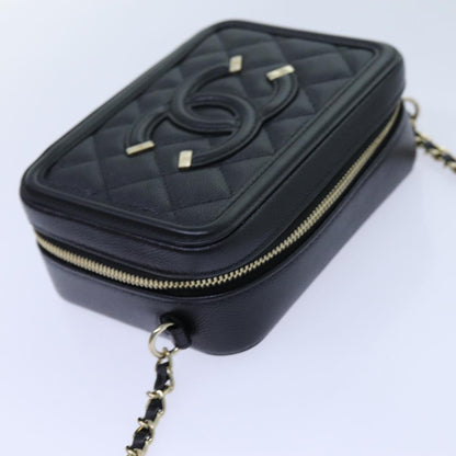 CHANEL Chain CC Figly Mini Bag Caviar Skin Black A84452 CC ar11762A
