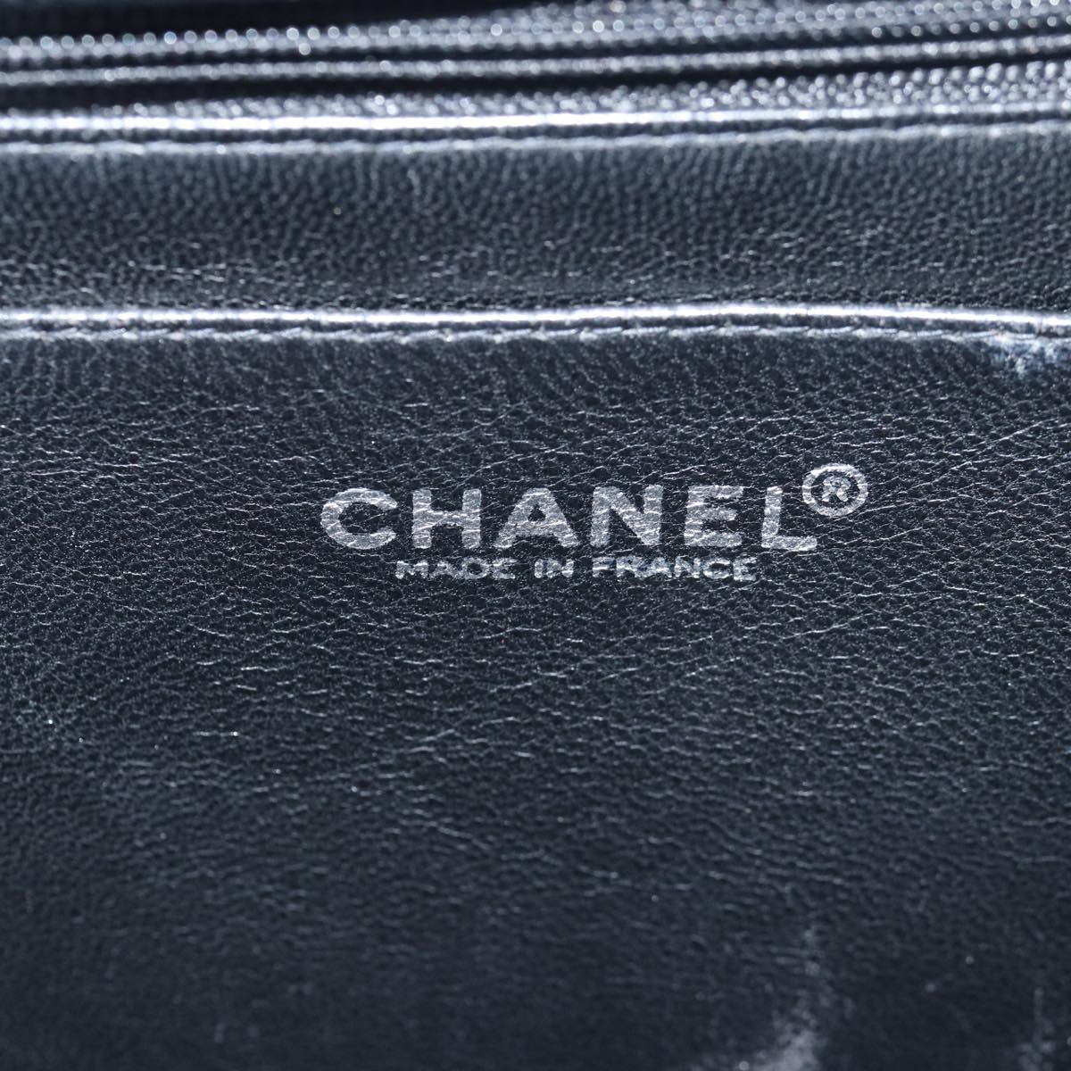 CHANEL Matelasse 30 Turn Lock Chain Bag Caviar Skin Black CC ar11992A