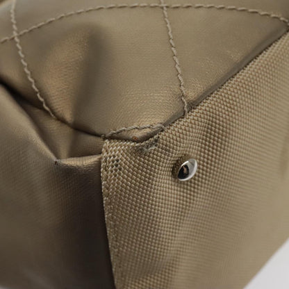 CHANEL Paris Biarritz Shoulder Bag Coated Canvas Gold Tone CC ar12598