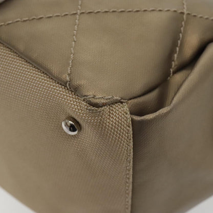 CHANEL Paris Biarritz Shoulder Bag Coated Canvas Gold Tone CC ar12598