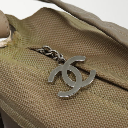 CHANEL Paris Biarritz Shoulder Bag Coated Canvas Gold Tone CC ar12598