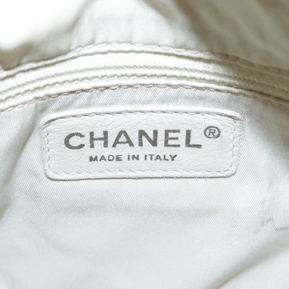 CHANEL Paris Biarritz Shoulder Bag Coated Canvas Gold Tone CC ar12598