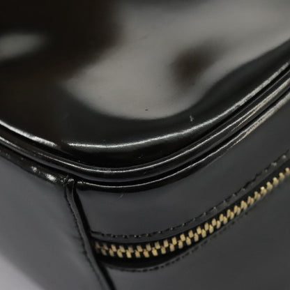 GUCCI Bamboo Vanity Hand Bag Patent 2way Black 000 3270 0323  ar12726