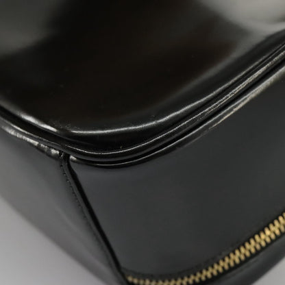 GUCCI Bamboo Vanity Hand Bag Patent 2way Black 000 3270 0323  ar12726